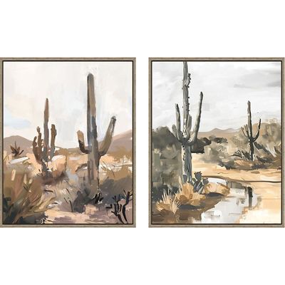 Latin Desert Vibe S/2 Framed Canvas 2Pcs:40X50
