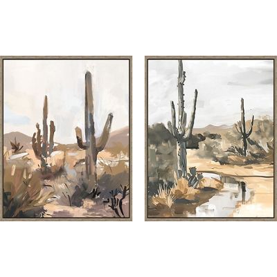 Latin Desert Vibe S/2 Framed Canvas 2Pcs:40X50