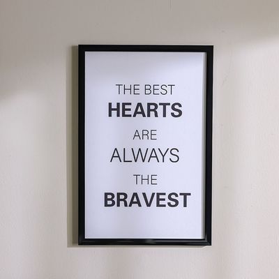Latin Braveheart Wall Art W. Glass Frame 40X60 Latin Braveheart Wall Art W. Glass Frame 40X60