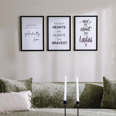 Latin Braveheart Wall Art W. Glass Frame 40X60