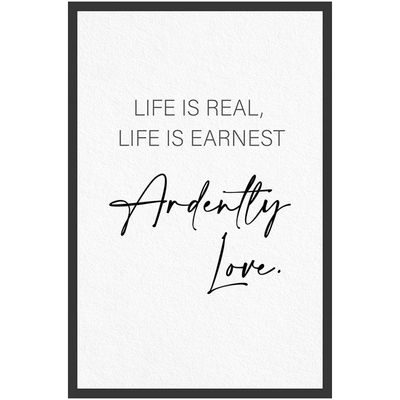 Latin Ardent Love Wall Art W. Glass Frame 40X60