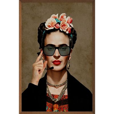 Latin Ms.Kahlo Today Print Framed Canvas 40X60