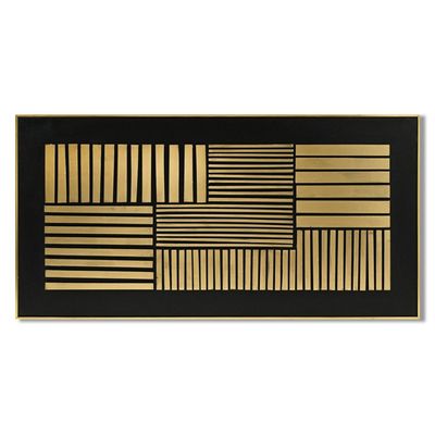 Rabat Parallel Lines 3D Framed Wall Art 62X122X4.5 Cm