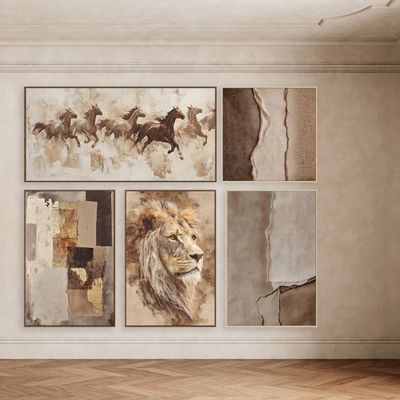 Marrakech Rustic Handpainted Wall Art 80X120Cm