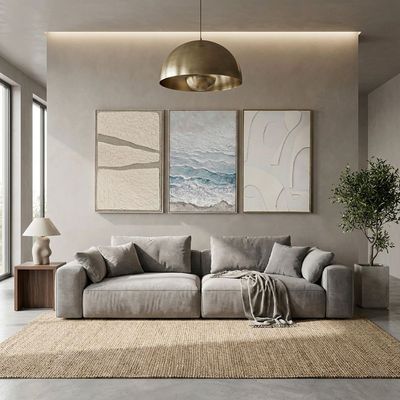 Marrakech Frosted 3D Handpainted Wall Art 80X120Cm