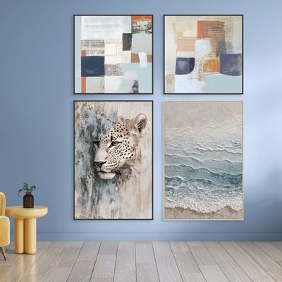 Marrakech Ocean Handpainted Wall Art 80X120Cm