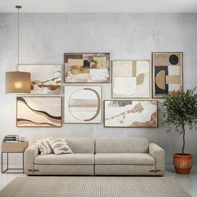 Marrakech Tribal 2 Handpainted Wall Art 80X120Cm