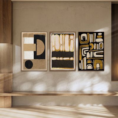 Marrakech Tribal 2 Handpainted Wall Art 80X120Cm