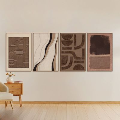 Marrakech Terra Handpainted Wall Art 80X120Cm