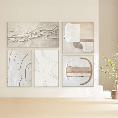 Marrakech Serenity Handpainted Wall Art 100X100Cm