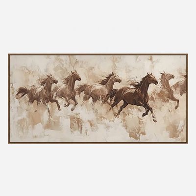 Marrakech Cheval Handpainted Wall Art 70X140Cm