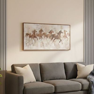 Marrakech Cheval Handpainted Wall Art 70X140Cm