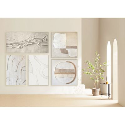 Marrakech Whispered Handpainted Wall Art 80X120Cm