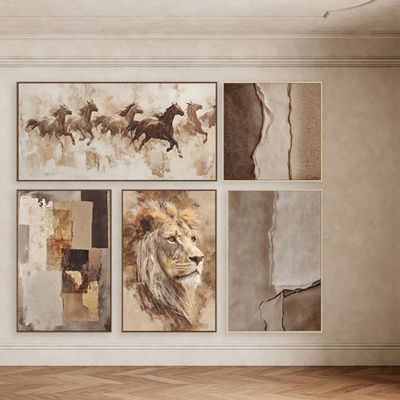 Marrakech Regal Handpainted Wall Art 80X120Cm