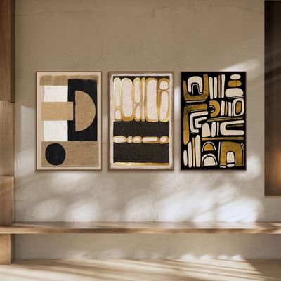 Marrakech Trace Handpainted Wall Art 80X120Cm