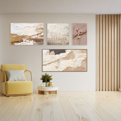 Marrakech Woven Handpainted Wall Art 80X80Cm