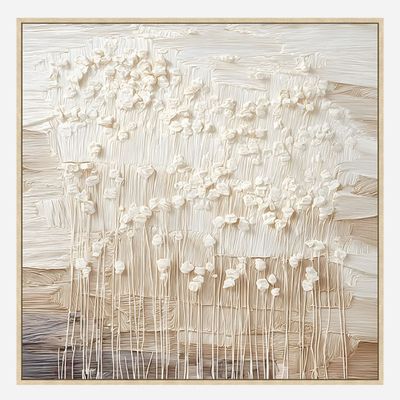 Marrakech Woven Handpainted Wall Art 80X80Cm