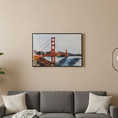 Marrakech Golden Bridge Printed Wall Art 80X120Cm