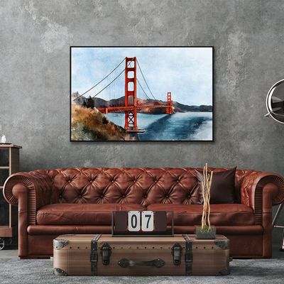 Marrakech Golden Bridge Printed Wall Art 80X120Cm