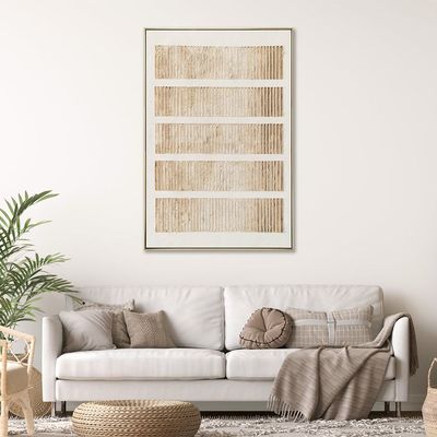 Lymora Grid Oil Painting Wall Art 80X120X3.5CM