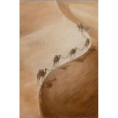 Lymora Desert Oil Painting Wall Art 60X90X3.5CM