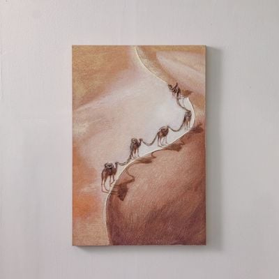 Lymora Desert Oil Painting Wall Art 60X90X3.5CM