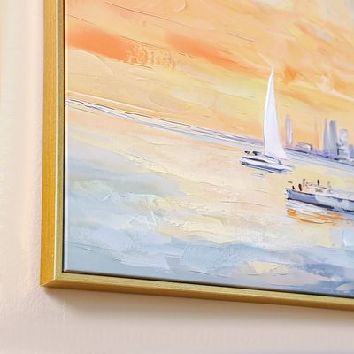 Lymora Dubai Handpainted Wall Art 180X70X3.5CM