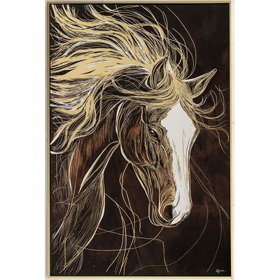 Lymora Majestic Stallion Printed Wall Art 82.5X122.5X3.5CM