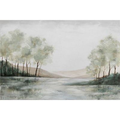 Lymora Lake View Oil Painting Wall Art 120X80X3.5CM