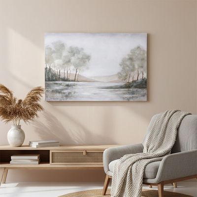 Lymora Lake View Oil Painting Wall Art 120X80X3.5CM