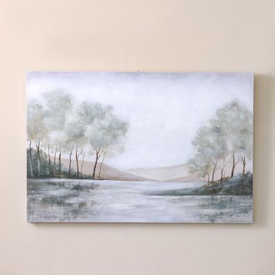 Lymora Lake View Oil Painting Wall Art 120X80X3.5CM