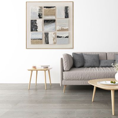 Lymora Coastal Oil Painting Wall Art 100X100X3.5CM