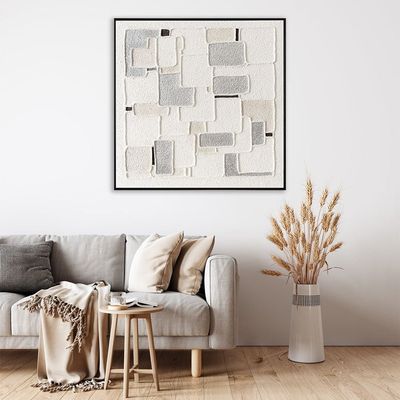 Lymora Cascade Painting Wall Art 80X80X4CM