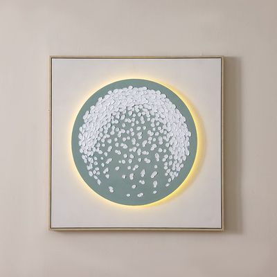 Lymora Stardust Oil Painting Wall Art With Led 80X80X3.5CM