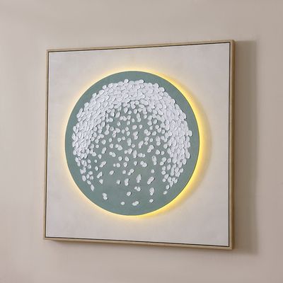 Lymora Stardust Oil Painting Wall Art With Led 80X80X3.5CM