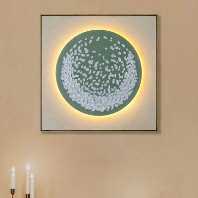 Lymora Stardust Oil Painting Wall Art With Led 80X80X3.5CM