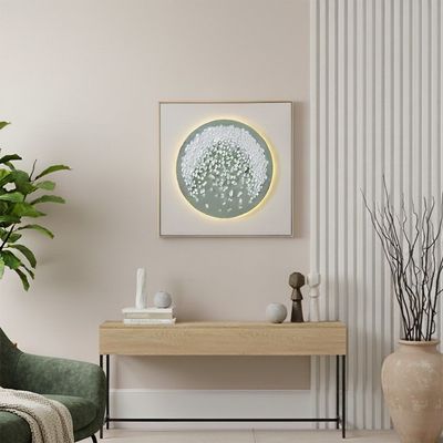 Lymora Stardust Oil Painting Wall Art With Led 80X80X3.5CM