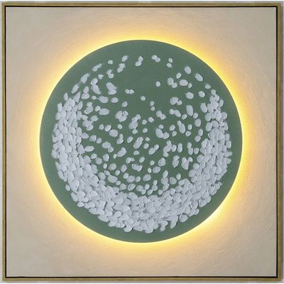 Lymora Stardust Oil Painting Wall Art With Led 80X80X3.5CM