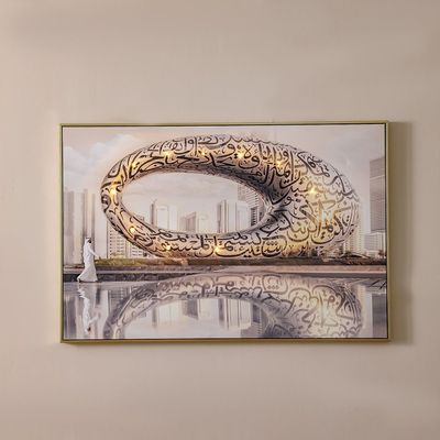 Lymora Museum Of The Future Printed Wall Art With Led 120X80X3.5CM