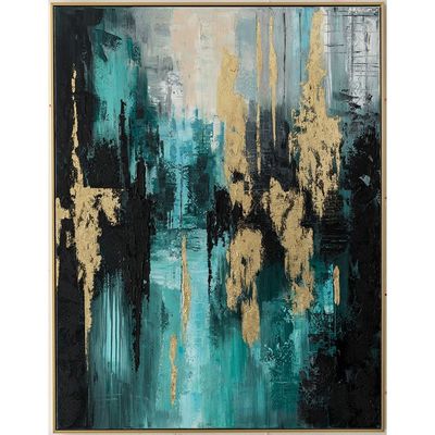 Lymora Gold Rush 02 Oil Painting Wall Art 100X120X5.5CM