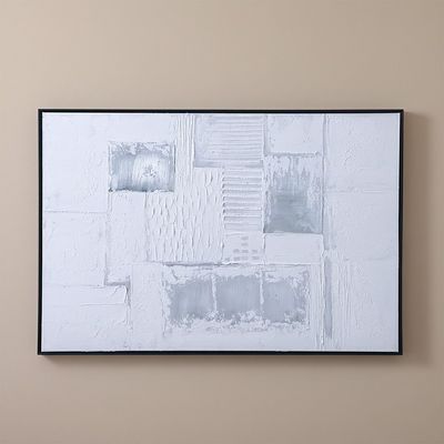 Lymora Silver Scape Oil Painting Wall Art 82.5X122.5X4.5CM