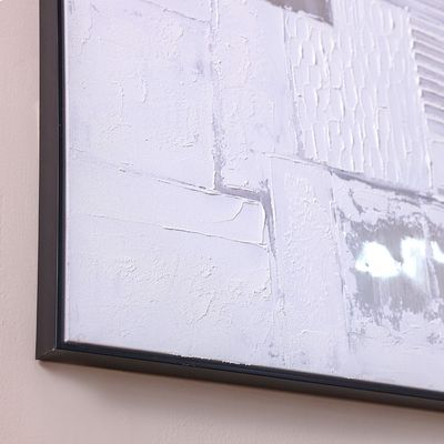 Lymora Silver Scape Oil Painting Wall Art 82.5X122.5X4.5CM