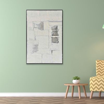 Lymora Silver Scape Oil Painting Wall Art 82.5X122.5X4.5CM