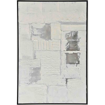 Lymora Silver Scape Oil Painting Wall Art 82.5X122.5X4.5CM