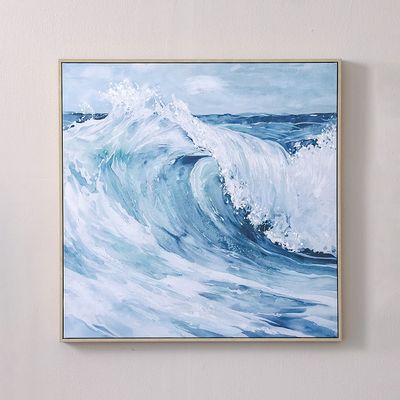 Lymora Tranquil Tide 01 Handpainted Wall Art 80X80X3.5CM