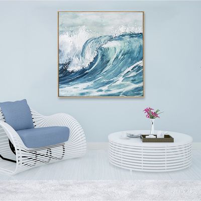 Lymora Tranquil Tide 01 Handpainted Wall Art 80X80X3.5CM