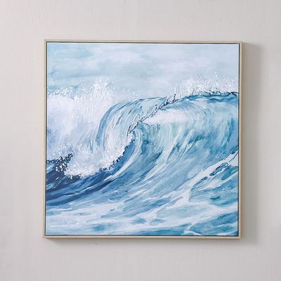 Lymora Tranquil Tide 02 Handpainted Wall Art 80X80X3.5CM