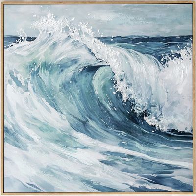 Lymora Tranquil Tide 02 Handpainted Wall Art 80X80X3.5CM
