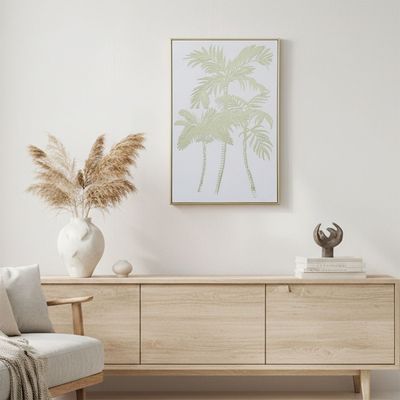 Lymora Golden Palms Printed Wall Art 62.5X92.5X3.5CM