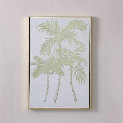 Lymora Golden Palms Printed Wall Art 62.5X92.5X3.5CM